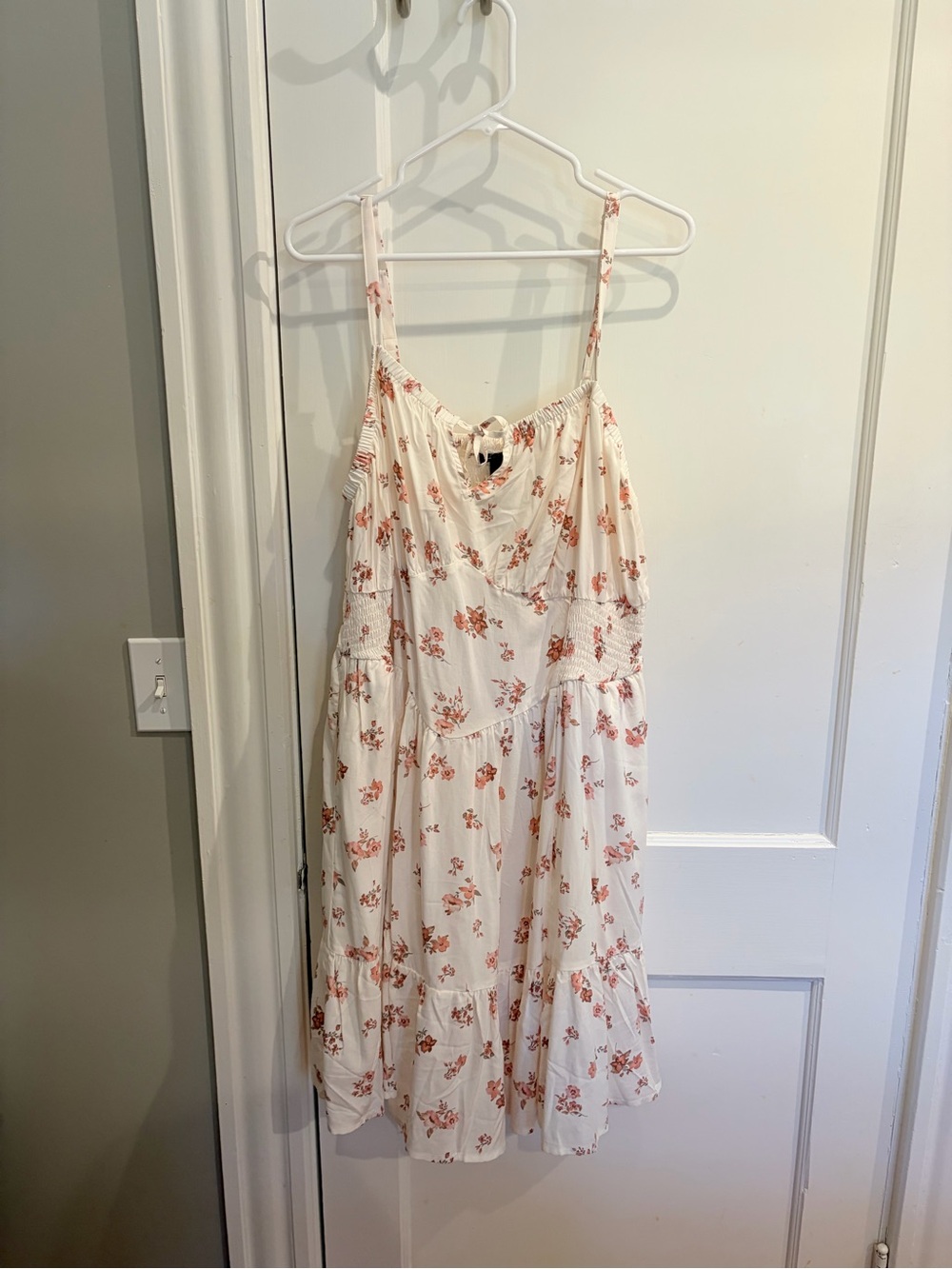 Torrid Corset style White Floral Sundress NWT